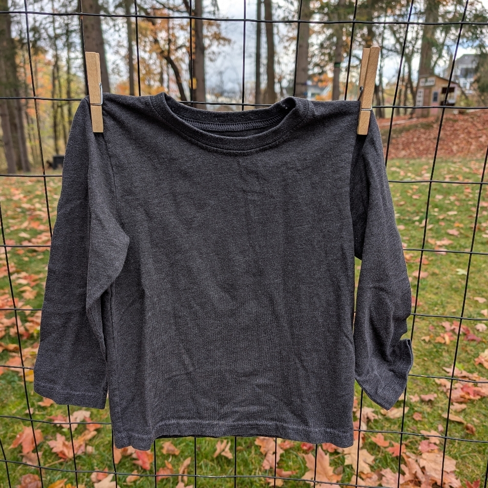 Garanimals Charcoal Gray Casual Long Sleeve Tee ✨ $4 Bundle Add-on! ✨